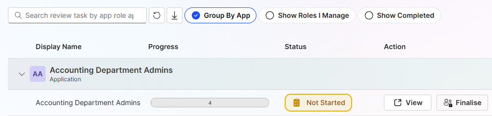 Access Review Dashboard