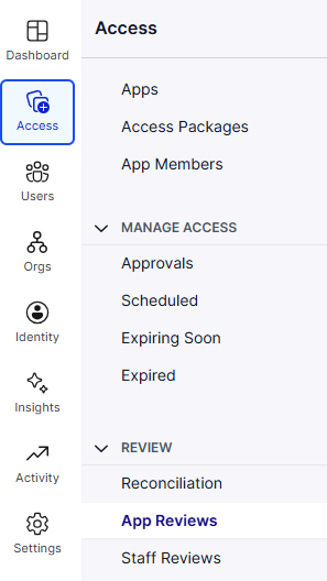 Navigation to App Reviews