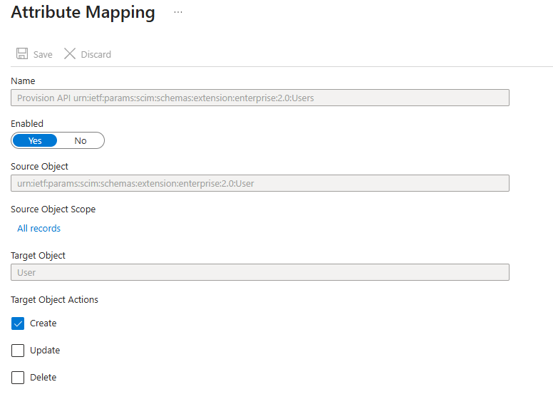 Target object Actions